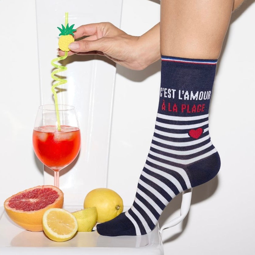 Chaussettes Coton L’Amour À La Plage T36/40