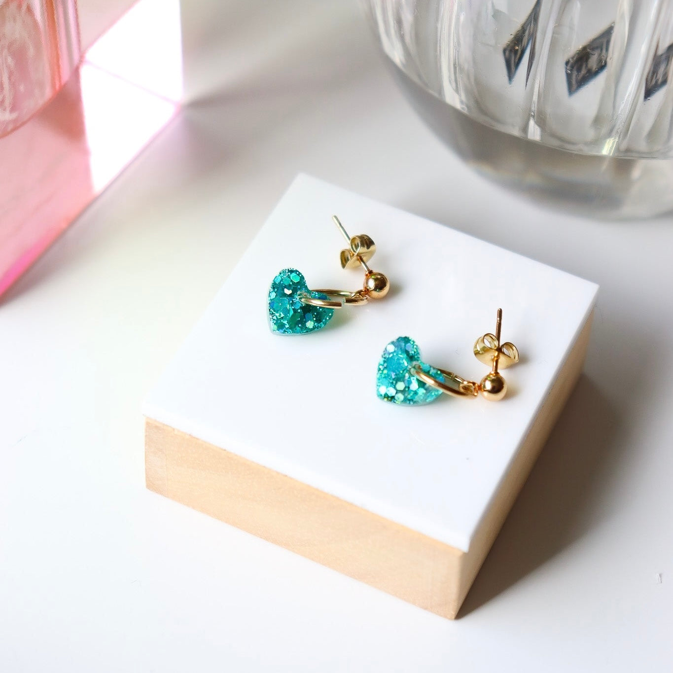 Boucles d’oreilles Lucie turquoise