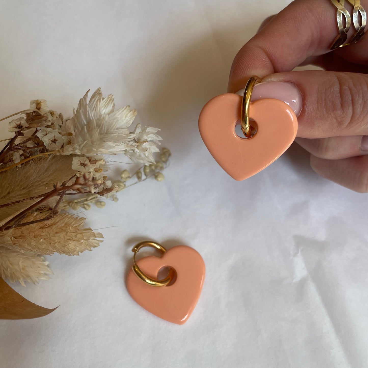 Boucles d’oreilles Rosa orange