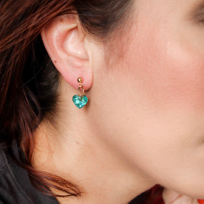 Boucles d’oreilles Lucie turquoise