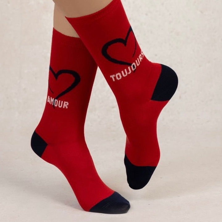 Chaussettes Coton Amour Toujours Rouge  T36/40