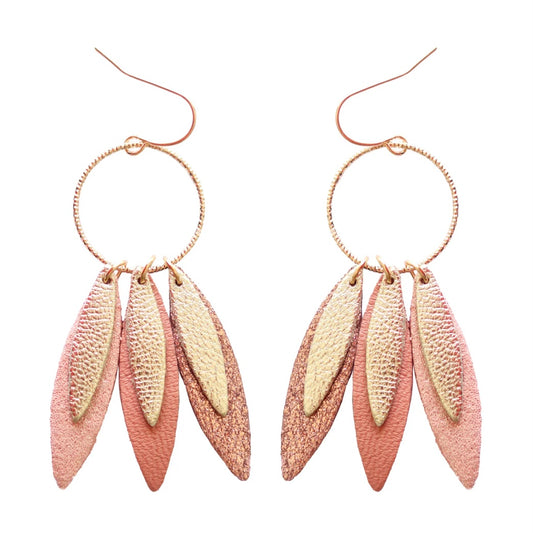 Boucles d’oreilles Cheyenne rose