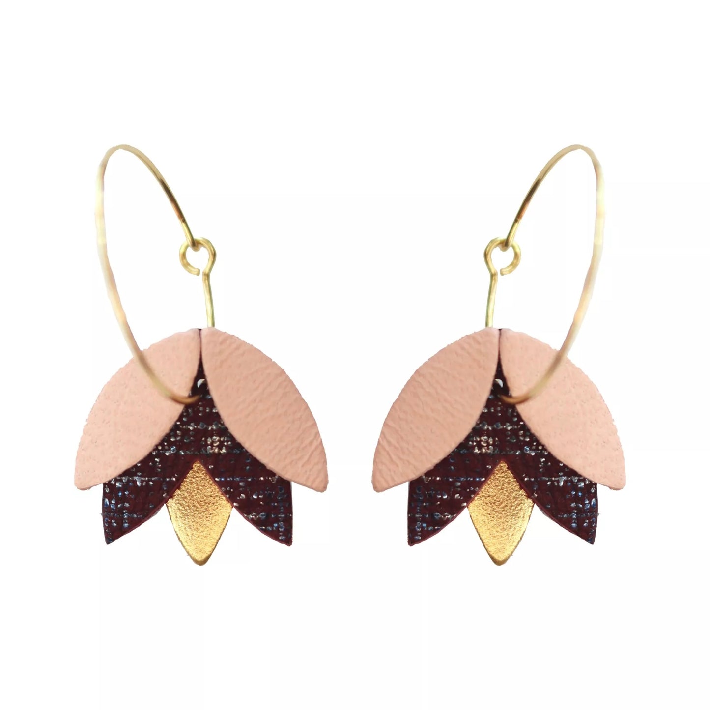 Boucles d’oreilles Clyde rose