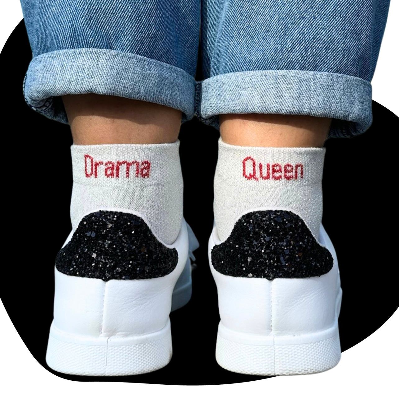 Chaussettes Drama Queen 36/40 brillantes