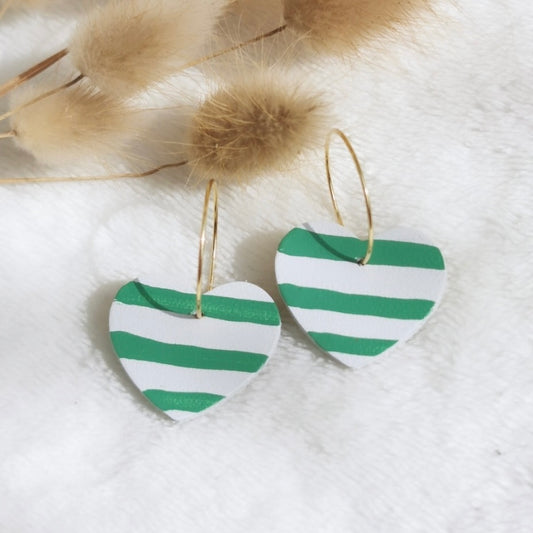 Boucles d'oreilles Suzzi verte