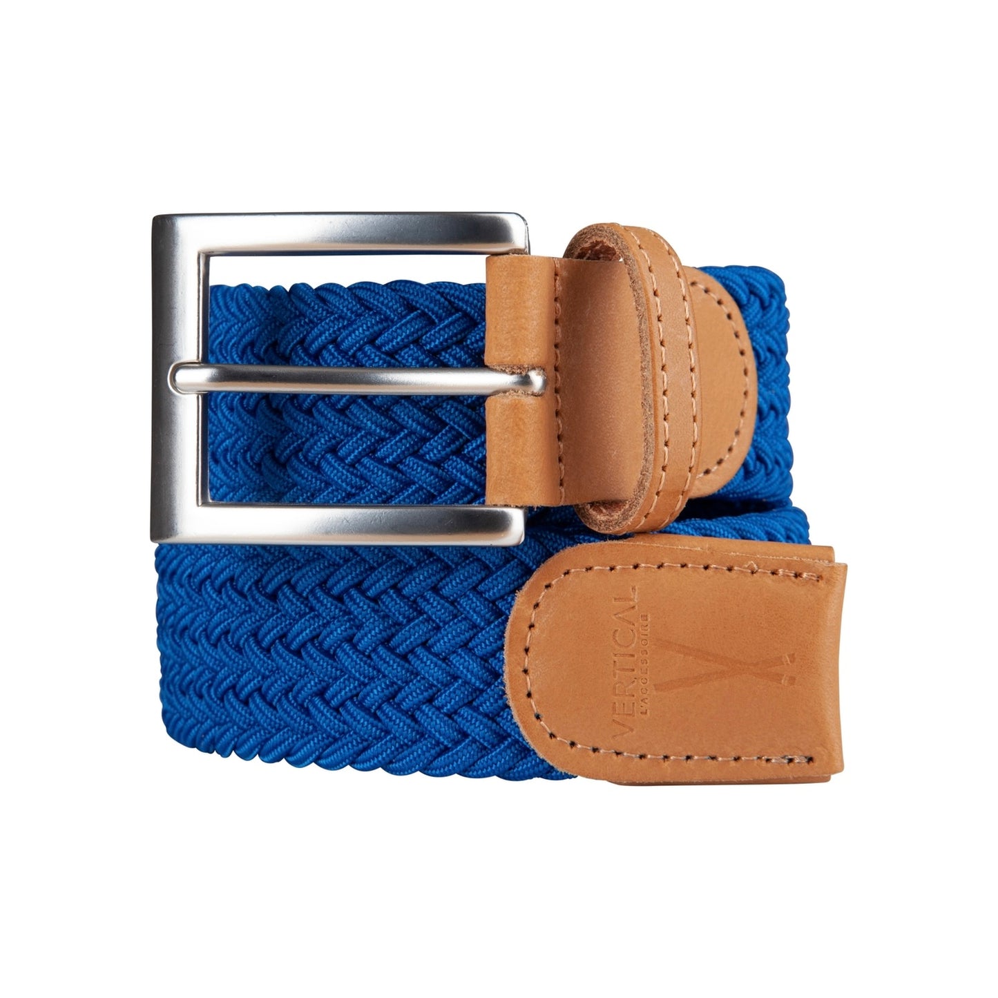 Ceinture tressée Bleu électrique