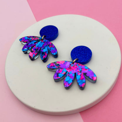 Boucles d’oreilles Arlette Bleu