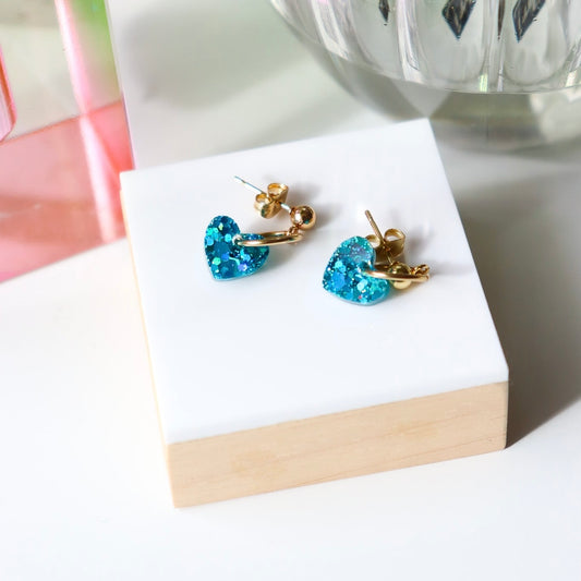 Boucles d’oreilles Lucie aqua