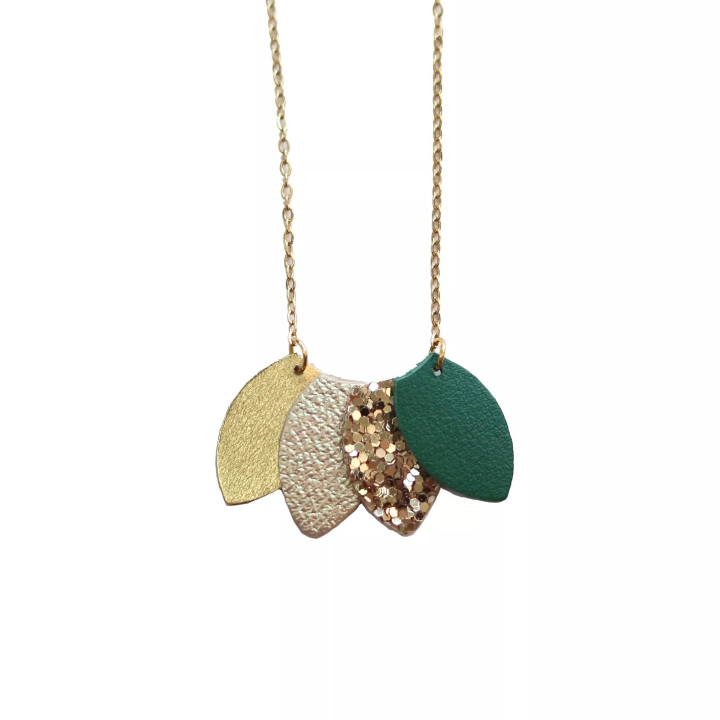 Collier Frida noir vert