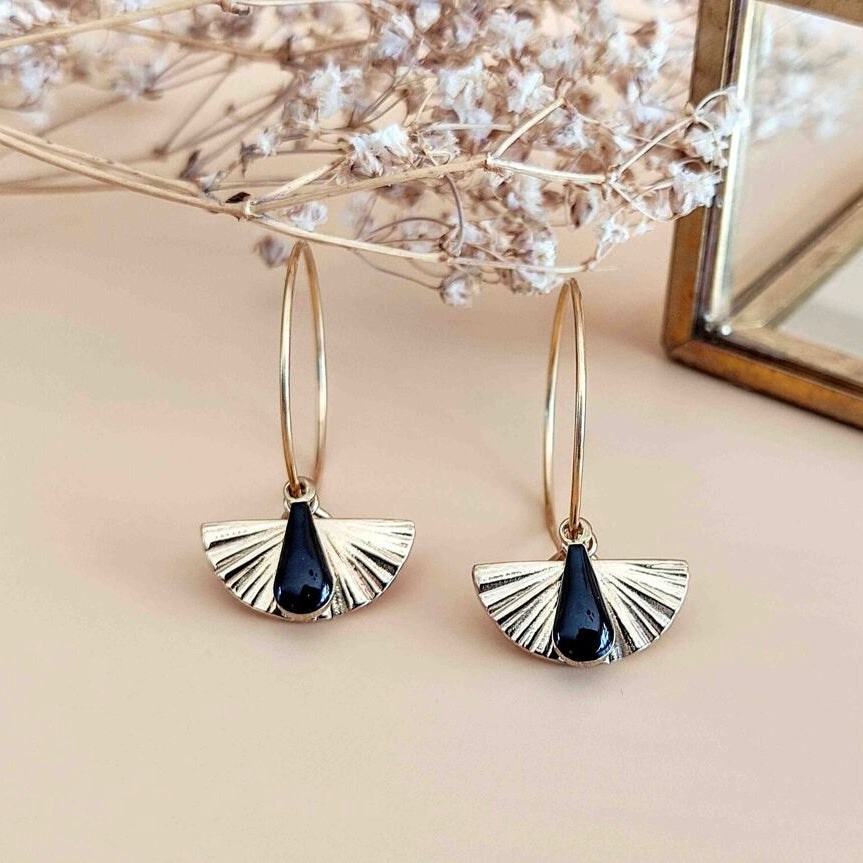 Boucles d’oreilles L’Adorable noir