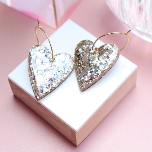 Boucles d’oreilles Mimi champagne