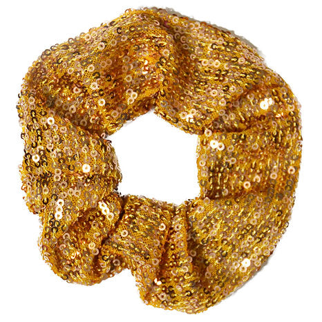 Chouchou sequin gold