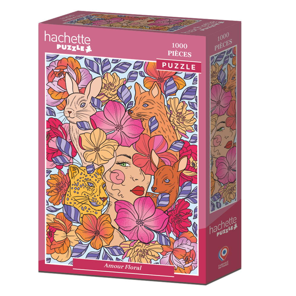 Puzzle Amour floral 1000 pièces