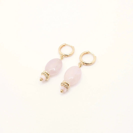 Boucles d'oreilles Eden rose