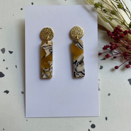 Boucles d’oreilles Charlie ocre