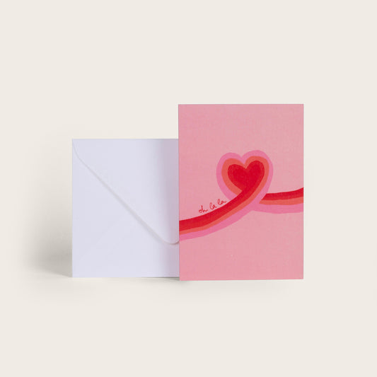 Carte double avec enveloppe - Amore "Ohlala"