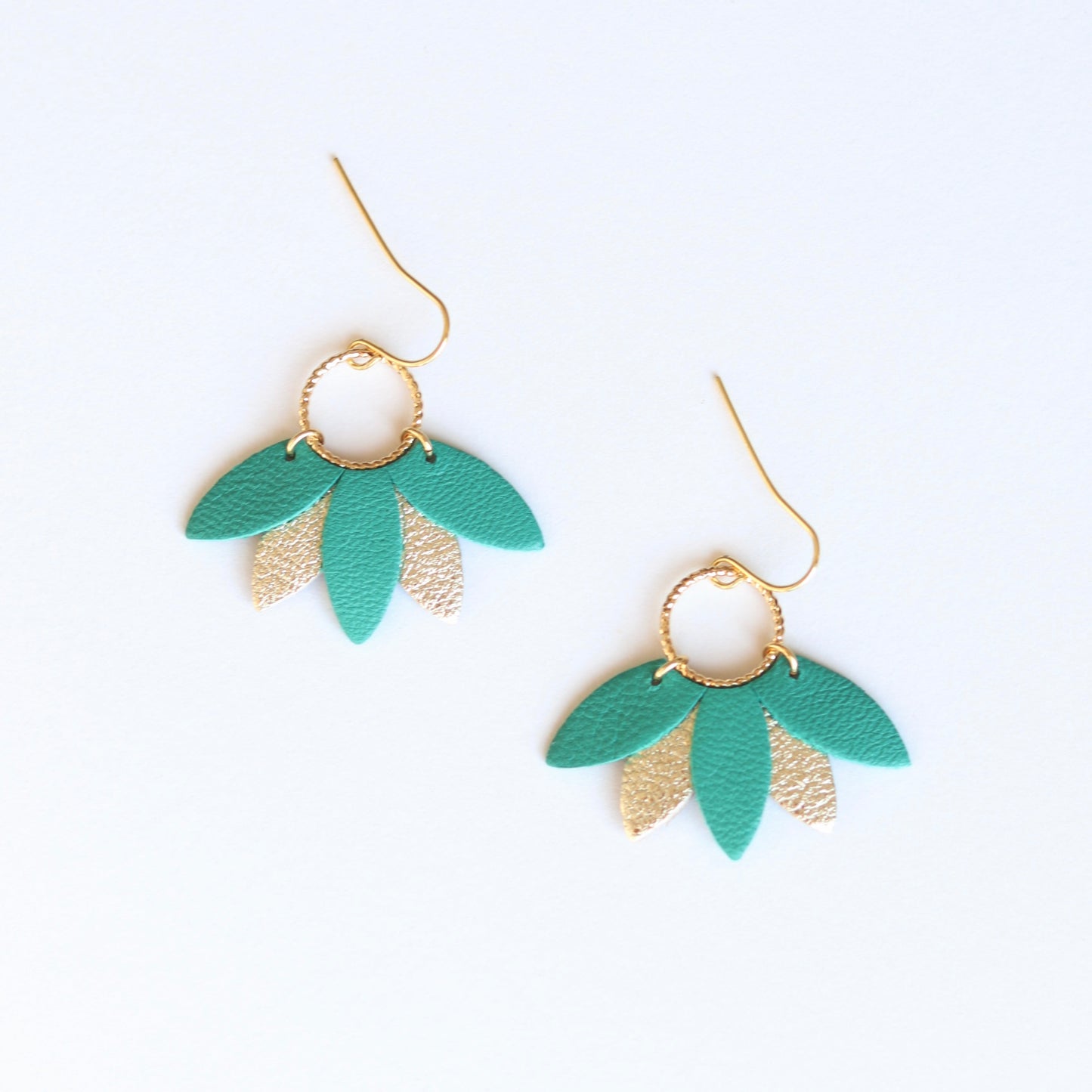 Boucles d’oreilles Cesaria vert