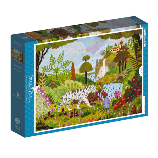 Puzzle Tigre blanc 1500 pièces